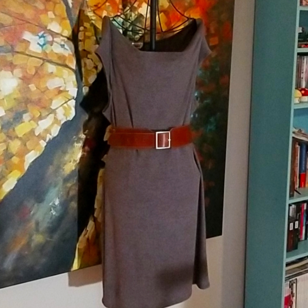 Marled brown dress